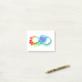 Infinity with Rainbow Jellyfish ポストイット (デスク上)