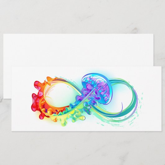 Infinity with Rainbow Jellyfish 招待状 (正面/裏面)