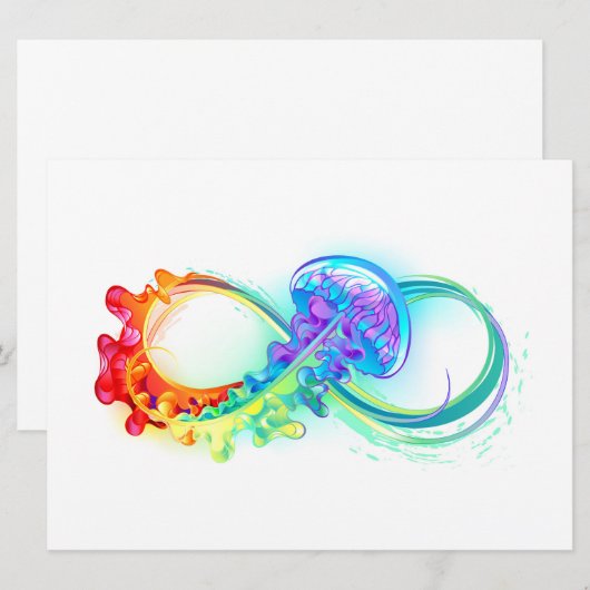 Infinity with Rainbow Jellyfish 招待状 (正面/裏面)