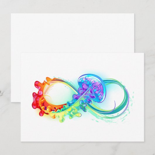 Infinity with Rainbow Jellyfish 案内状 (正面/裏面)