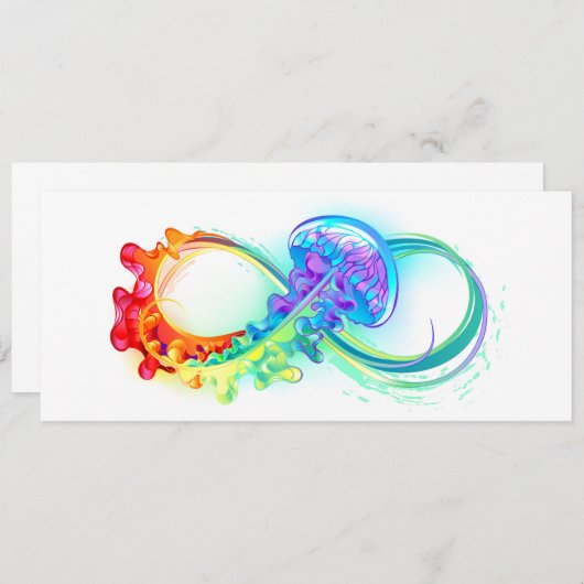 Infinity with Rainbow Jellyfish 案内状 (正面/裏面)