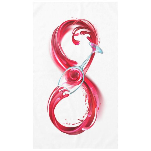 Infinity with Red Wine テーブルクロス (正面)