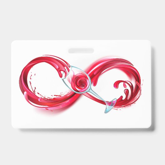 Infinity with Red Wine バッジ (正面)