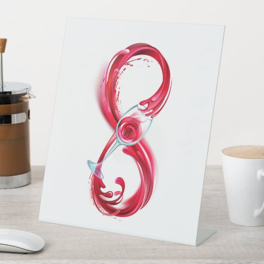 Infinity with Red Wine 台座サイン (インサイチュ)