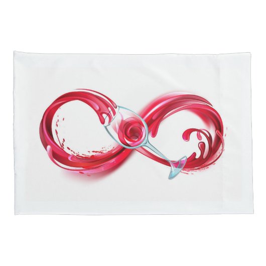 Infinity with Red Wine 枕カバー (裏面-右)