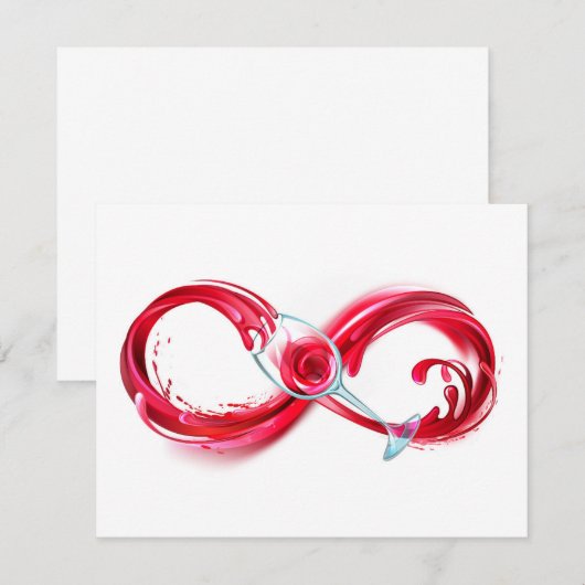 Infinity with Red Wine 案内状 (正面/裏面)