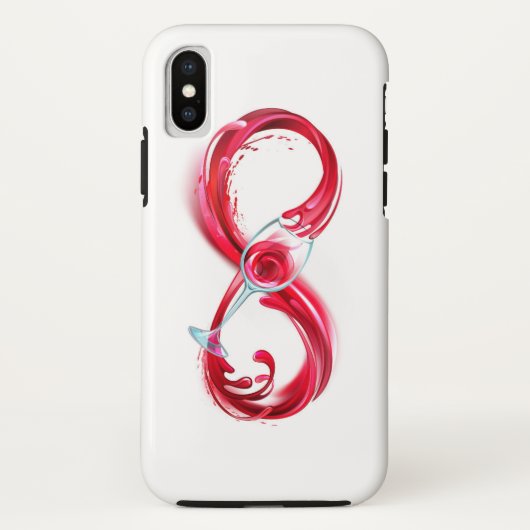 Infinity with Red Wine Case-Mate iPhoneケース (裏面)