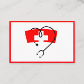 infirmière carte de visite 名刺 (正面)