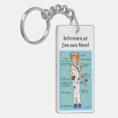 infirmière et j'en suis fière! キーホルダー (正面左)