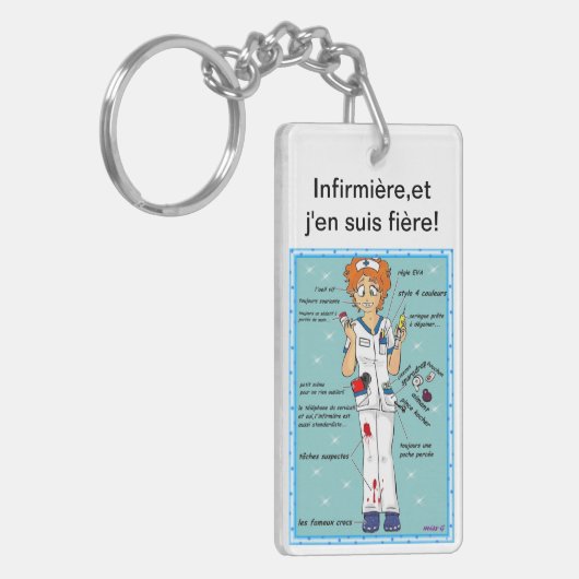 infirmière et j'en suis fière! キーホルダー (正面左)