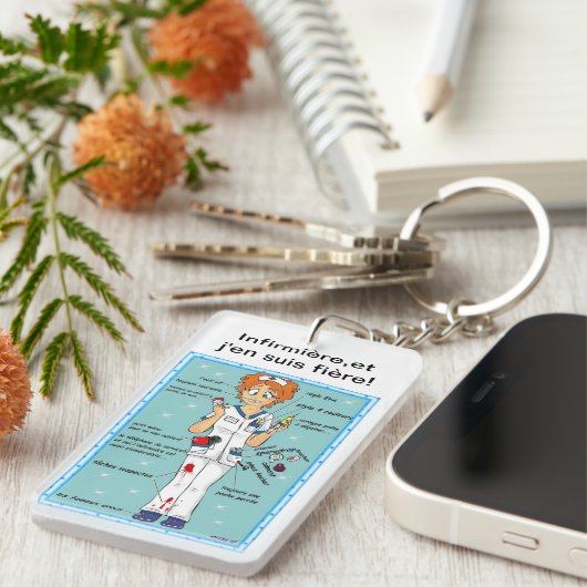 infirmière et j'en suis fière! キーホルダー (正面右)