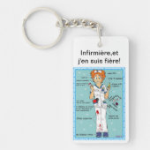 infirmière et j'en suis fière! キーホルダー (正面)