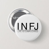 INFJの生命は複雑です 缶バッジ (正面&裏面)