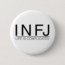 INFJの生命は複雑です 缶バッジ