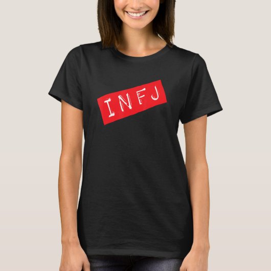 Infjパーソナリティ型イントロヴェルト直観的感じな Tシャツ (正面)