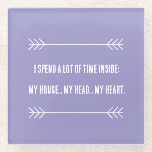 INFJビベス ガラスコースター (正面)