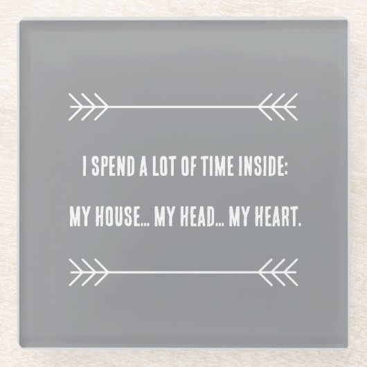 INFJビベス ガラスコースター (正面)