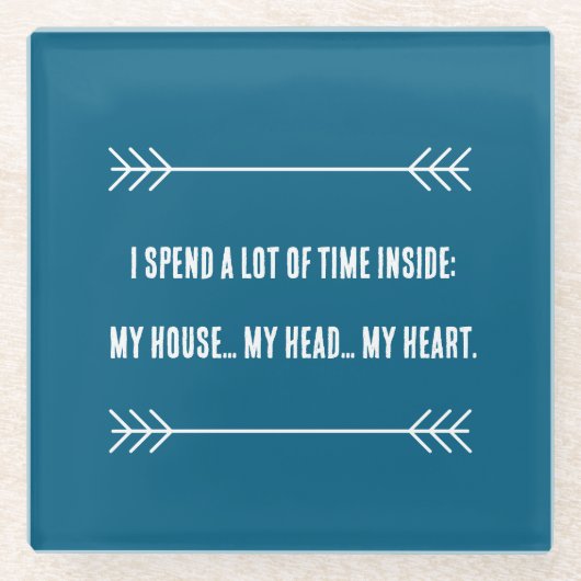 INFJビベス ガラスコースター (正面)