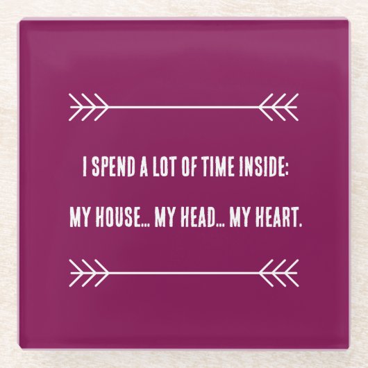 INFJビベス ガラスコースター (正面)