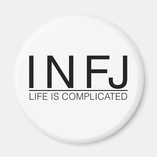 INFJライフが複雑 マグネット (正面)