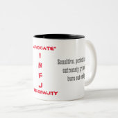 INFJ人格マグ ツートーンマグカップ (正面右)