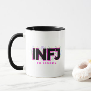 INFJ内向型ラベルMBTパーソナリティ型フローラ マグカップ