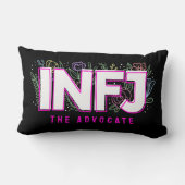 INFJ内向型ラベルMBTパーソナリティ型フローラ ランバークッション (裏面)