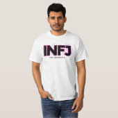 INFJ内向型ラベルMBTパーソナリティ型フローラ Tシャツ (正面フル)