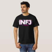 INFJ内向型ラベルMBTパーソナリティ型フローラ Tシャツ (正面フル)