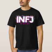 INFJ内向型ラベルMBTパーソナリティ型フローラ Tシャツ (正面)