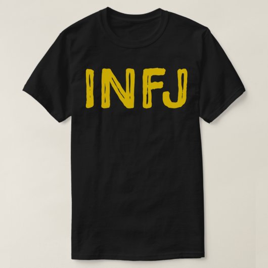 INFJ内向型人格タイプ Tシャツ (デザイン正面)