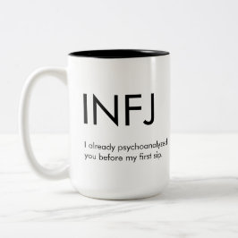 INFJ既に心理分析をマグギフト ツートーンマグカップ