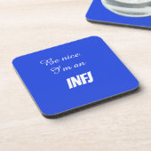 INFJ ハードプラスチック コースター (左側)