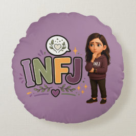 INFJ — A Guardiã das Ideias ラウンドクッション