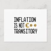 Inflation is not transitory ポストカード (正面)
