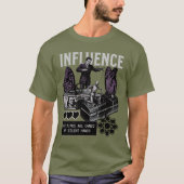 Influence – Silent Control Mind Manipulation Tシャツ (正面)