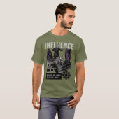 Influence – Silent Control Mind Manipulation Tシャツ (正面フル)