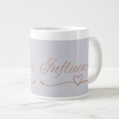 Influencer Aesthetic, Cute Birthday Gift for her ジャンボコーヒーマグカップ (正面右)