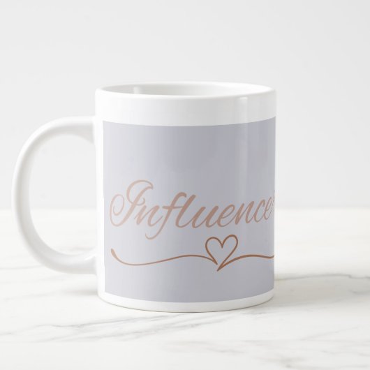 Influencer Aesthetic, Cute Birthday Gift for her ジャンボコーヒーマグカップ (左)