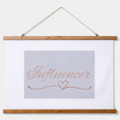 Influencer Aesthetic, Cute Birthday Gift for her 吊り下げ型タペストリー (正面)