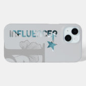 INFLUENCER iPhoneケーストレンド抽象芸術ブルー海 Case-Mate iPhoneケース (裏面 (横))