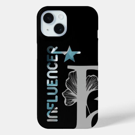 INFLUENCER iPhoneケーストレンド抽象芸術ブルー海 Case-Mate iPhoneケース (裏面)
