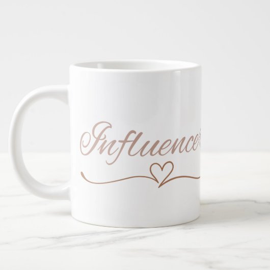 Influencer Script, Birthday Gift for Her Coffee ジャンボコーヒーマグカップ (左)