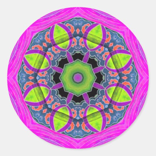 InfluRoDelicaフラワーシール ラウンドシール (正面)