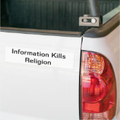 infoは宗教のバンパーステッカーを殺す バンパーステッカー (トラック上)