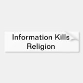 infoは宗教のバンパーステッカーを殺す バンパーステッカー (正面)