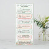 Infoblatt Depressionen für Klienten/Patienten 招待状 (スタンド正面)