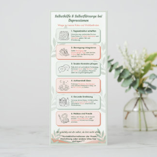 Infoblatt Depressionen für Klienten/Patienten 招待状