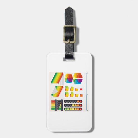 Infographic Elements and Data Visualization ラゲッジタグ (正面縦)