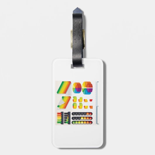 Infographic Elements and Data Visualization ラゲッジタグ (裏面縦)